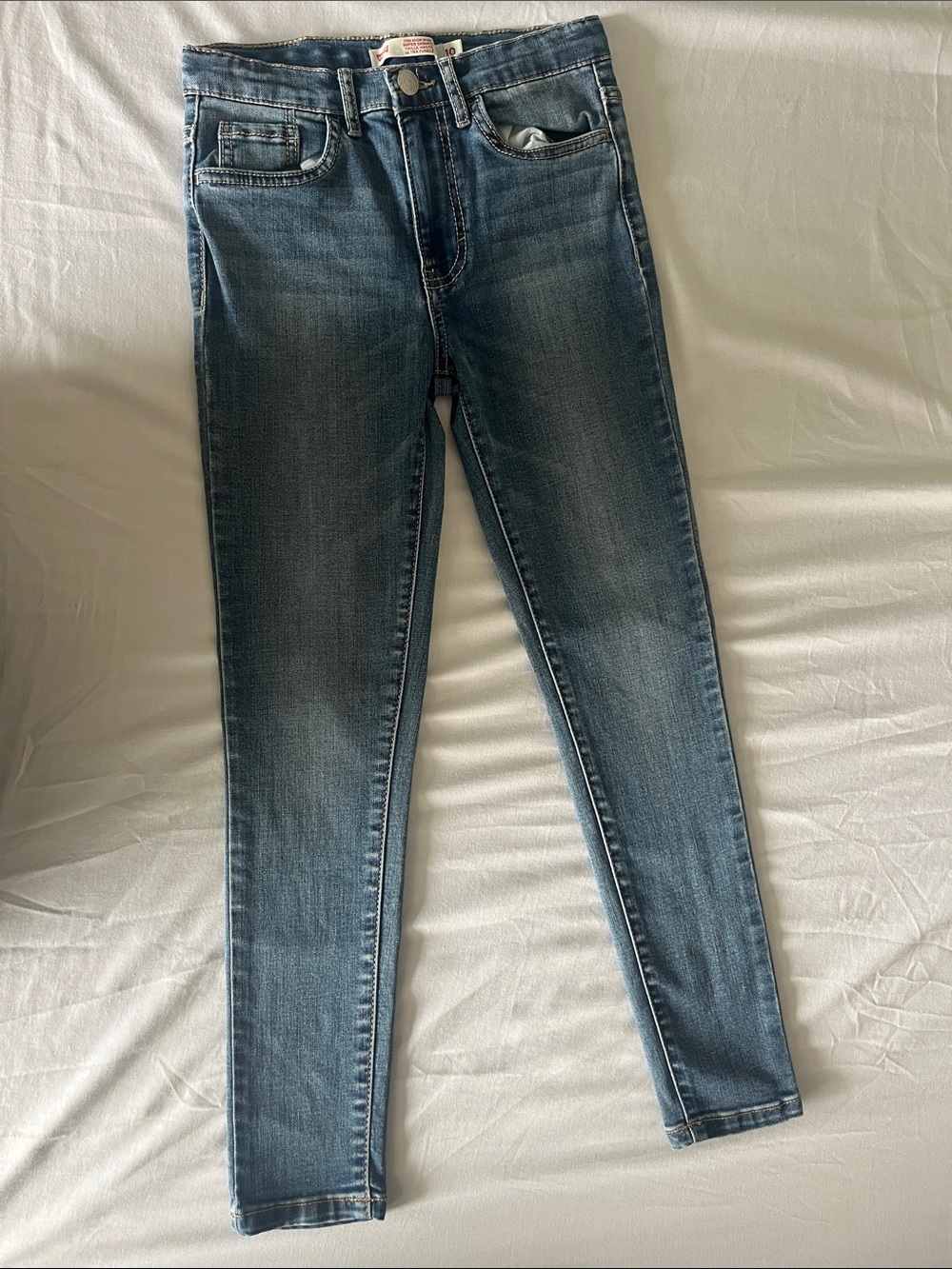 Levi's Girls Slim Stretch Jeans in Medium Blue